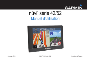 Mode d’emploi Garmin nuvi 42LM Système de navigation