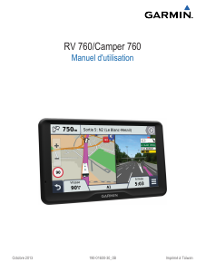 Mode d’emploi Garmin Camper 760LMT Système de navigation