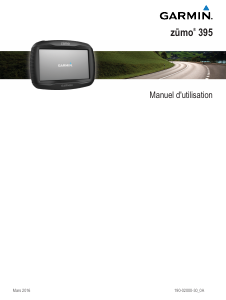Mode d’emploi Garmin zumo 395 Système de navigation