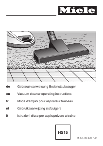 Manual Miele Complete C3 C&D Hardfloor PowerLine Vacuum Cleaner