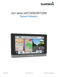 Mode d’emploi Garmin nuvi 2408 Système de navigation