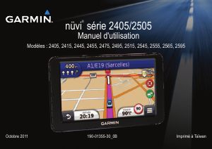 Mode d’emploi Garmin nuvi 2415 Système de navigation