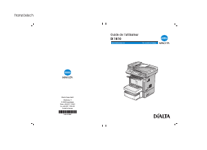 Mode d’emploi Minolta Di1610 Imprimante multifonction