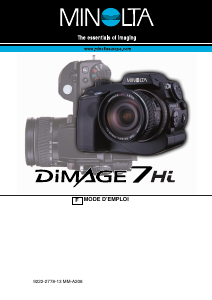 Mode d’emploi Minolta DiMAGE 7Hi Appareil photo numérique