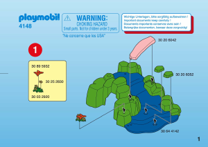 Manuale Playmobil set 4148 Fairy World Set compatto giardino delle fate