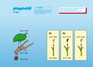 Manual Playmobil set 4196 Fairy World Flower wheelbarrow