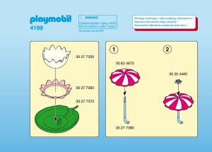 Manual Playmobil set 4198 Fairy World Water lily