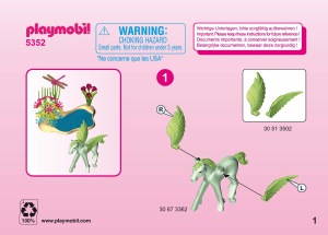 Manual Playmobil set 5352 Fairy World Summer fairy princess with pegasus