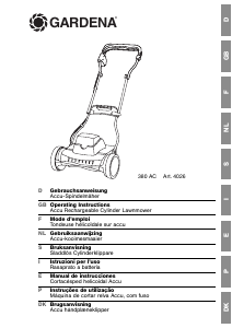 Mode d’emploi Gardena 380 AC Tondeuse à gazon