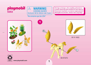 Manual Playmobil set 5353 Fairy World Autumn fairy princess with pegasus