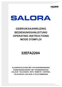 Mode d’emploi Salora 32EFA2204 Téléviseur LED