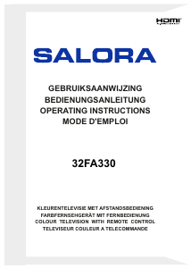 Mode d’emploi Salora 32FA330 Téléviseur LED