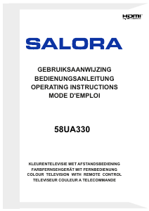 Mode d’emploi Salora 58UA330 Téléviseur LED