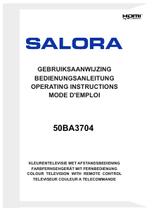 Mode d’emploi Salora 50BA3704 Téléviseur LED