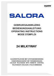 Mode d’emploi Salora 24MILKYWAY Téléviseur LED