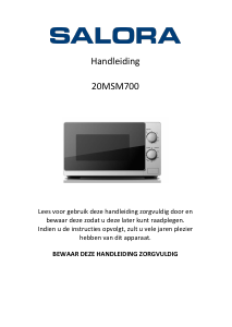 Manual Salora 20MSM700 Microwave
