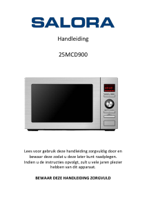 Manual Salora 25MCD900 Microwave