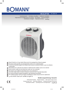 Manual de uso Bomann HL 6040 CB Calefactor