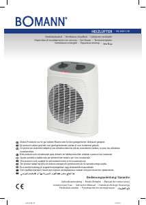 Manuale Bomann HL 6041 CB Termoventilatore