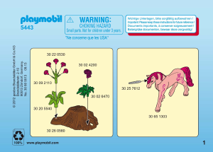 Manual de uso Playmobil set 5443 Fairy World Cuidadora con unicornio