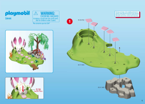 Bedienungsanleitung Playmobil set 5444 Fairy World Feeninsel mit magischer Edelsteinquelle