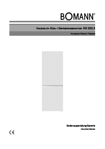 Bedienungsanleitung Bomann KG 320.2 E Kühl-gefrierkombination