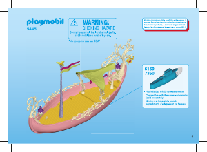 Manual Playmobil set 5445 Fairy World Fairy queens ship