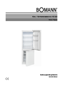 Manual Bomann KG 322 Fridge-Freezer