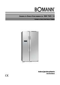 Manual Bomann SBS 7323.1 IX Fridge-Freezer