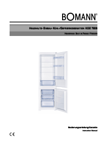 Manual Bomann KGE 7808 Fridge-Freezer