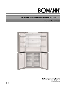 Bedienungsanleitung Bomann KG 7307.1 C Kühl-gefrierkombination