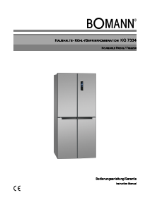 Manual Bomann KG 7334 CD Fridge-Freezer