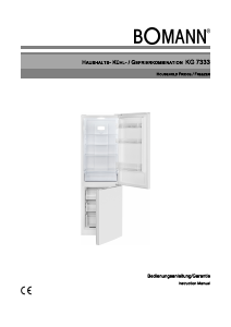 Manual Bomann KG 7333 Fridge-Freezer