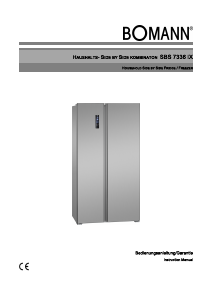 Manual Bomann SBS 7336 E Fridge-Freezer