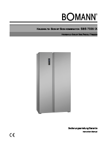 Manual Bomann SBS 7335 IX Fridge-Freezer