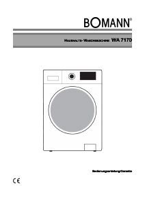 Bedienungsanleitung Bomann WA 7170 Waschmaschine
