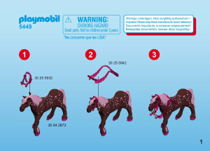 Manual de uso Playmobil set 5449 Fairy World Hada del bosque Surya con caballo