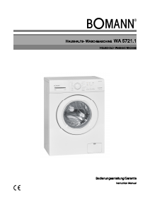 Manual Bomann WA 5721.1 Washing Machine