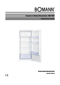 Manual Bomann KSE 7807 Refrigerator