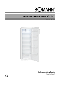 Bedienungsanleitung Bomann VS 3173.1 Kühlschrank