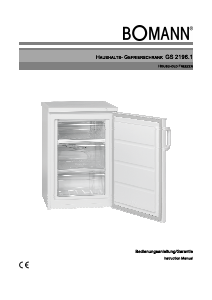 Manual Bomann GS 2196.1 Freezer