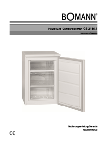 Manual Bomann GS 2186.1 E Freezer