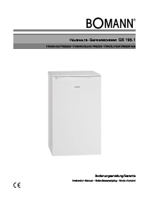 Bruksanvisning Bomann GS 195.1 Frys