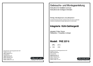 Handleiding Küppersbusch FKE 237-5 Koel-vries combinatie