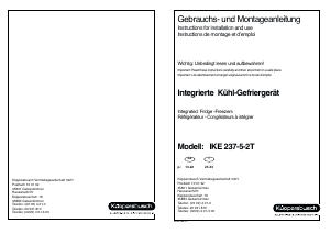 Bedienungsanleitung Küppersbusch IKE 237-5-2T Kühl-gefrierkombination