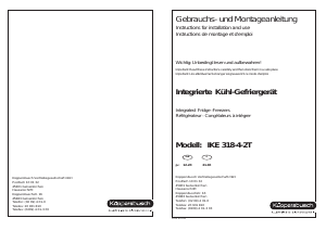 Bedienungsanleitung Küppersbusch IKE 318-4-2T Kühl-gefrierkombination