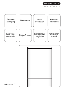 Bedienungsanleitung Küppersbusch IKE 3270-1-2T Kühl-gefrierkombination