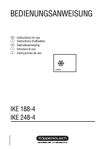 Bedienungsanleitung Küppersbusch IKE 248-4 Kühlschrank