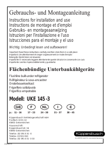 Bedienungsanleitung Küppersbusch UKE 145-3 Kühlschrank