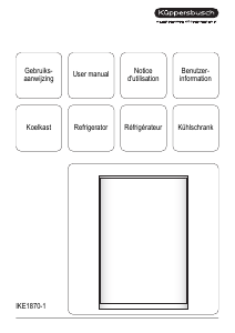 Bedienungsanleitung Küppersbusch IKE 1870-1 Kühlschrank